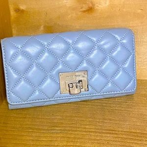 MICHAEL KORS Quilted Wallet in soft blue